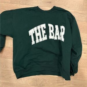 The Bar Dark Green Crewneck Sweater